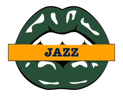 Utah Jazz Lips Logo vinyl decal